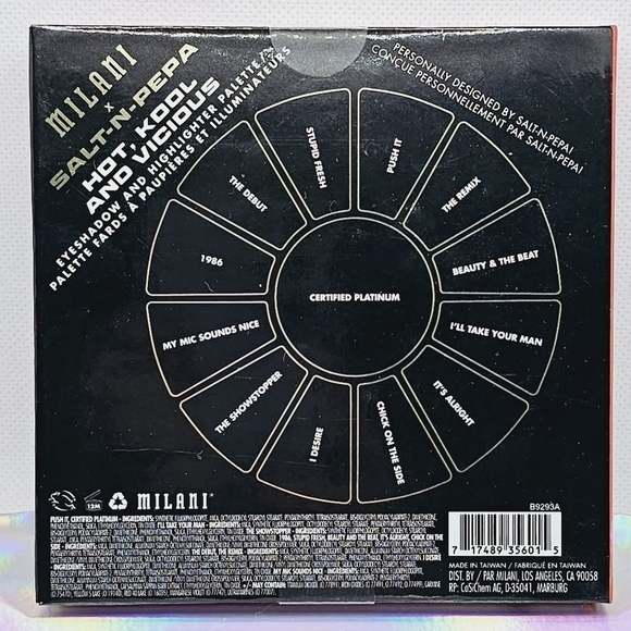 Milani x Salt-n-Pepa Hot, Kool and Vicious Eyeshadow & Highlighter Palette - Picture 6 of 6